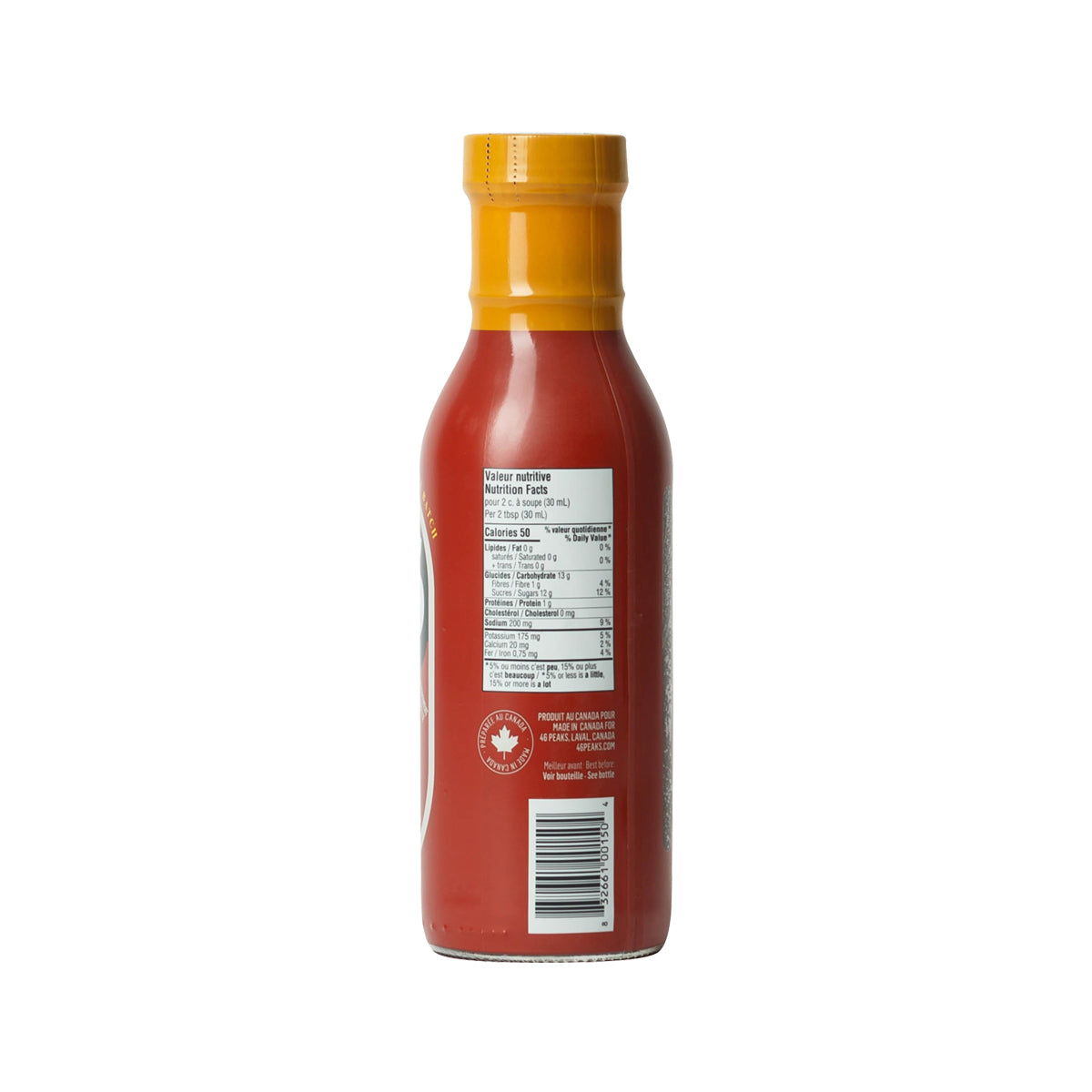 46 Peaks honey bbq sauce (nutritional values)