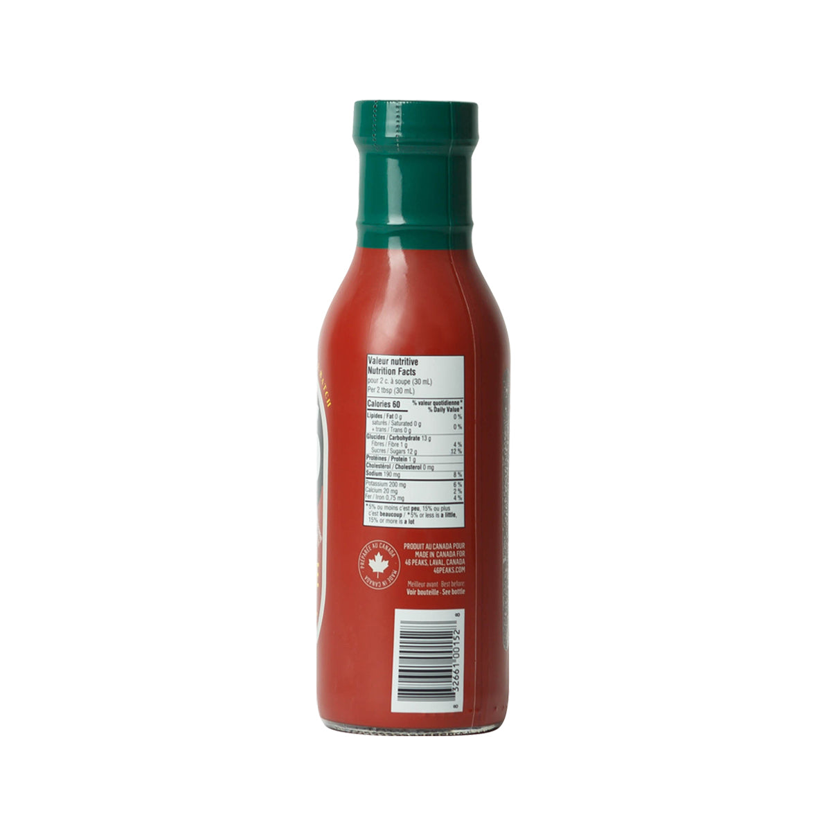 46 Peaks original bbq sauce (nutritional values)