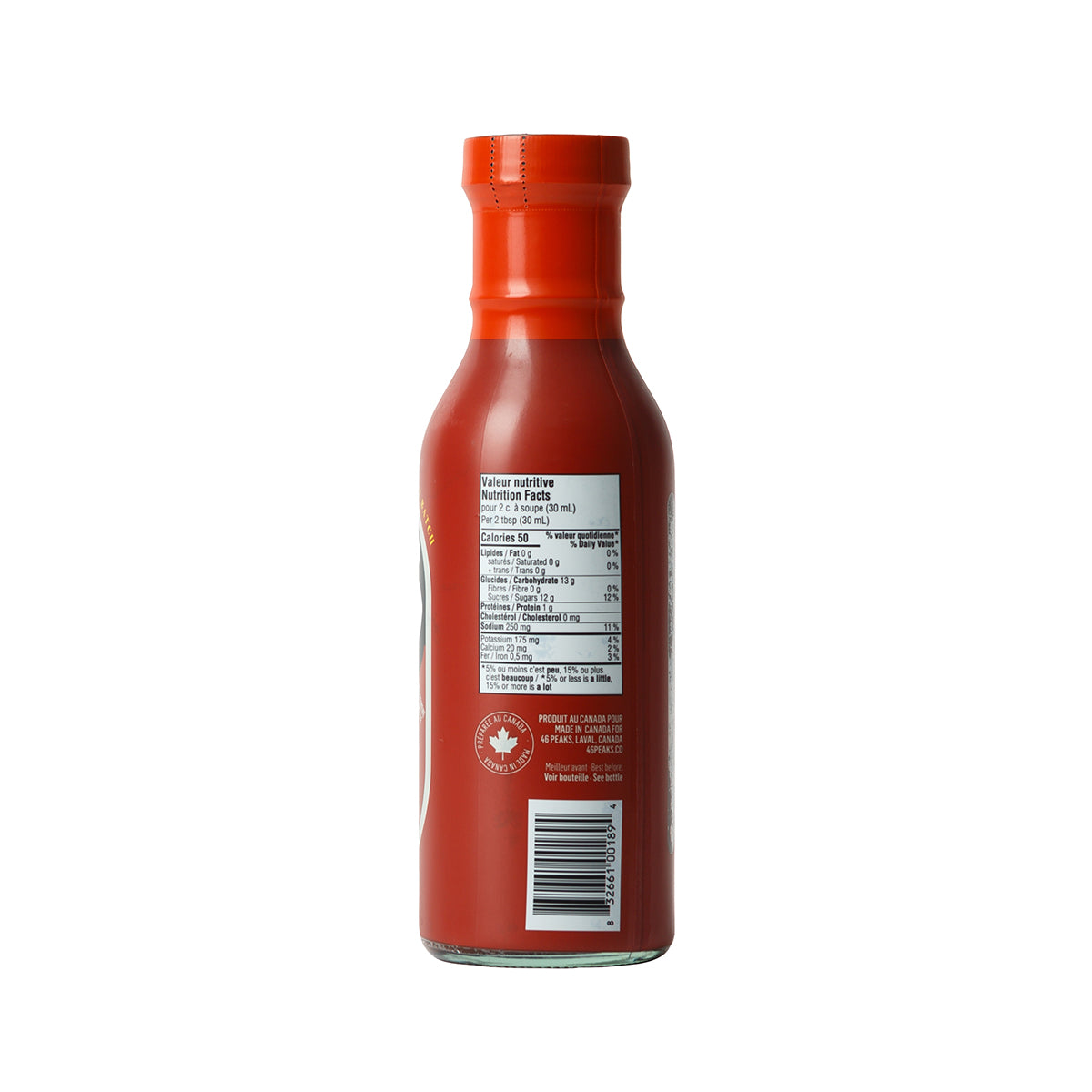 46 Peaks rum bbq sauce (nutritional values)